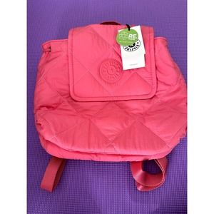 Kipling Adino Mini Backpack - Cosmic Pink Quilt (Retail $119!) monkey keychain